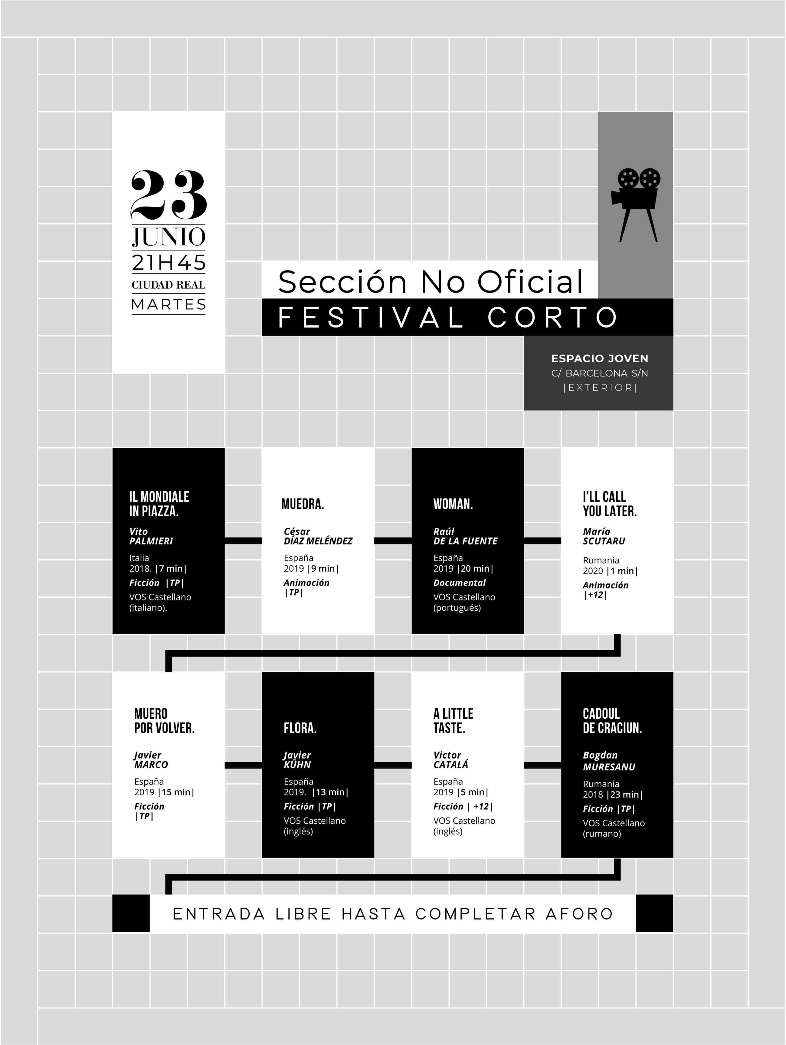 Programación 2020 - Festival Corto Ciudad Real
